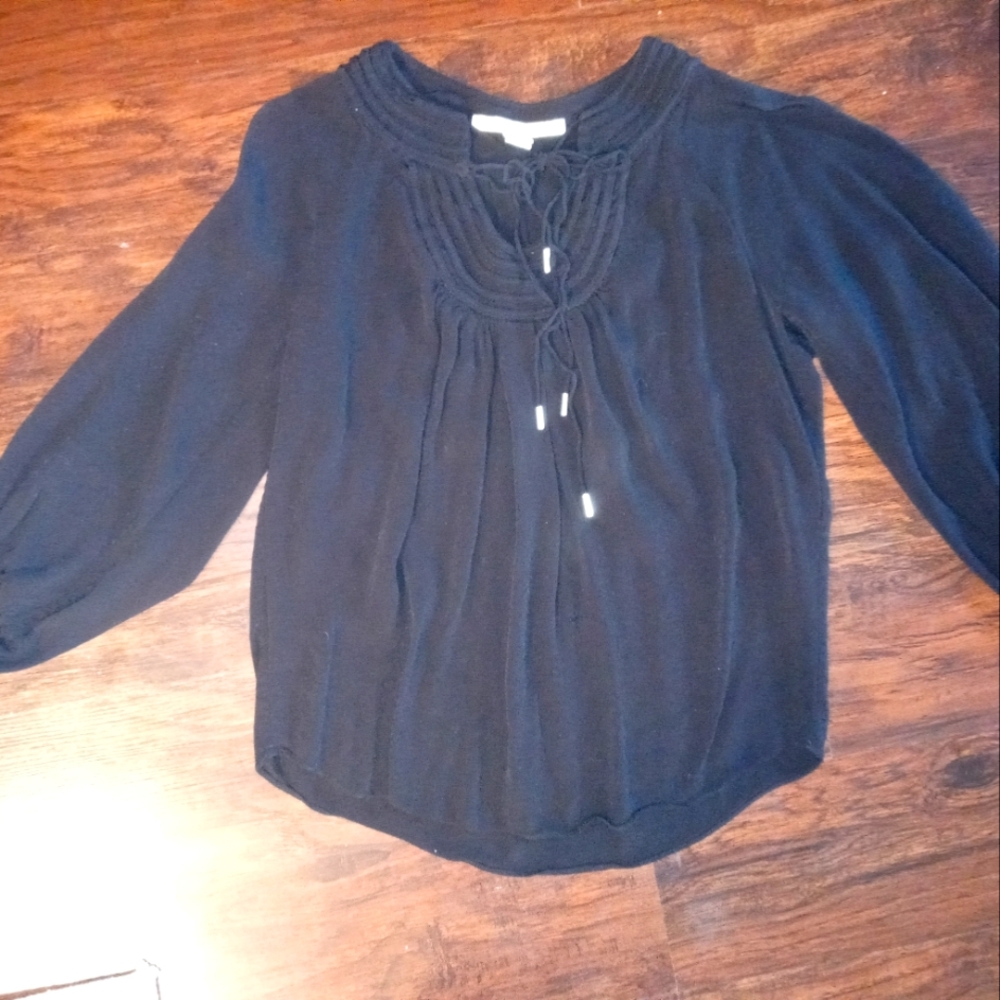 Diane von furstenberg women's size 6 black quarter length sleeve